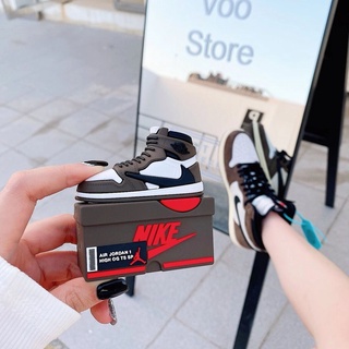 Fashion sports shoe box case for airpods 1 2 3 pro with hook