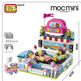 ตัวต่อ LOZ 1728  Amusement Park Bumper Cars Dodgem Mini Blocks Diamond Nano Building Toy จำนวนตัวต่อ 432 ชิ้น