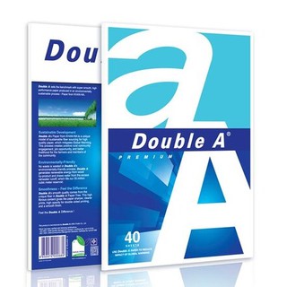 ดับเบิ้ล เอ Double A กระดาษถ่ายเอกสาร A4 80 แกรม 40 ใบ