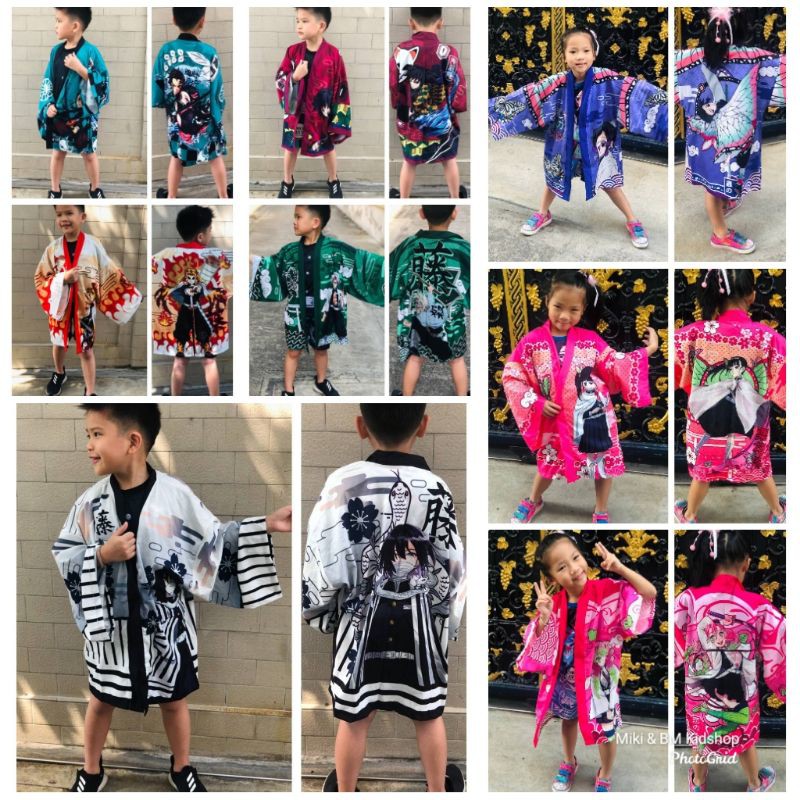 เสื้อคลุมเด็กลายดาบพิฆาตอสูร