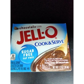 Jell-o Sugar Free Cook&amp;Serve Pudding Chocola 36กรัม