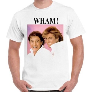 [S-5XL] เสื้อยืดลําลอง แขนสั้น พิมพ์ลายโปสเตอร์ Wham George Michael สไตล์วินเทจ โอเวอร์ไซซ์ เป็นที่นิยม