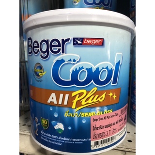 สีทาบ้าน Beger Cool All Plus ขนาด 3.785ลิตร มีหลายเฉดสีให้เลือก