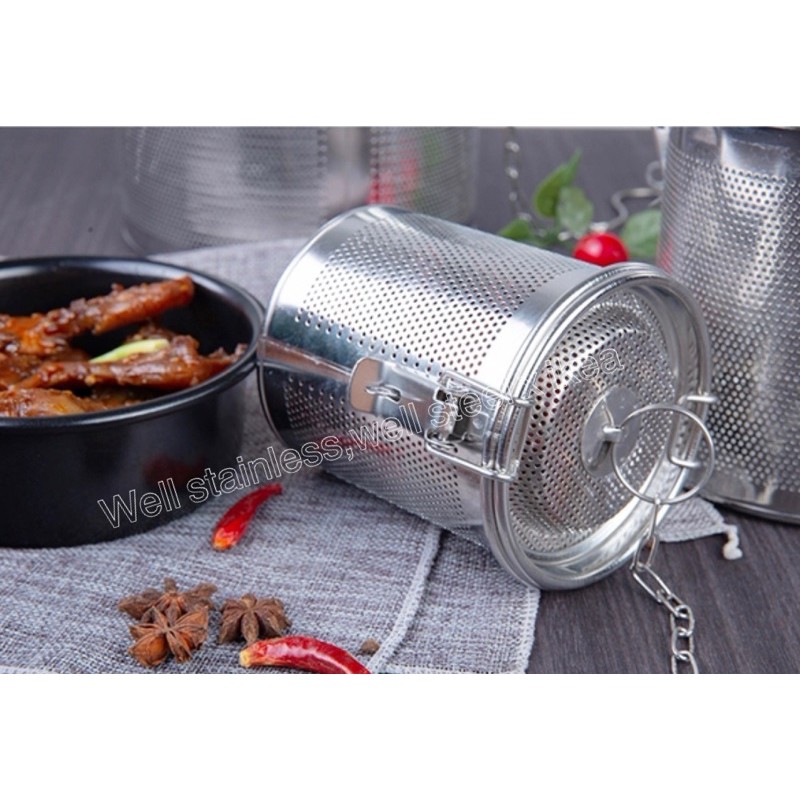 ที่กรองเครื่องเทศ,ที่ใส่เครื่องเทศ,สแตนเลสหนา,ใช้ต้มได้ - รูปที่ 2