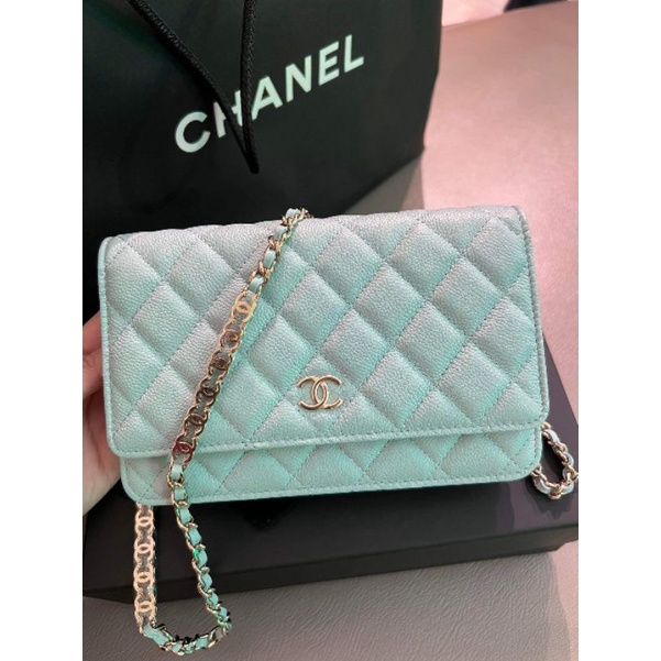 New WOC Classic  22P คอลล่าสุดสีฟ้า หนังCavier เด้งๆสวยมากค่ะ