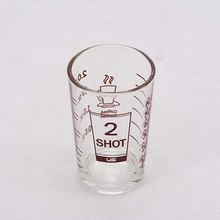 แก้วช็อต แก้วตวง พิมพ์สเกล ขนาด 2 OZ. (60 ml.) 2 ใบ/แพ็ค US รุ่น TWOSHOT