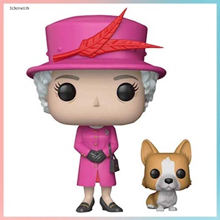 ตุ๊กตาฟิกเกอร์ British Queen Elizabeth II And Corgi ของเล่นสําหรับเด็ก