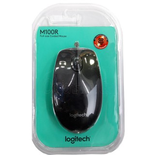 LOGITECH M100r Optical Mouse USB BK เมาส์