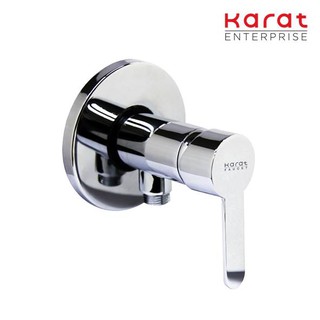 Karat Faucet ก๊อกเดี่ยวติดผนังแบบก้านโยกสำหรับฝักบัวสายอ่อน รุ่น KF-34-870-50