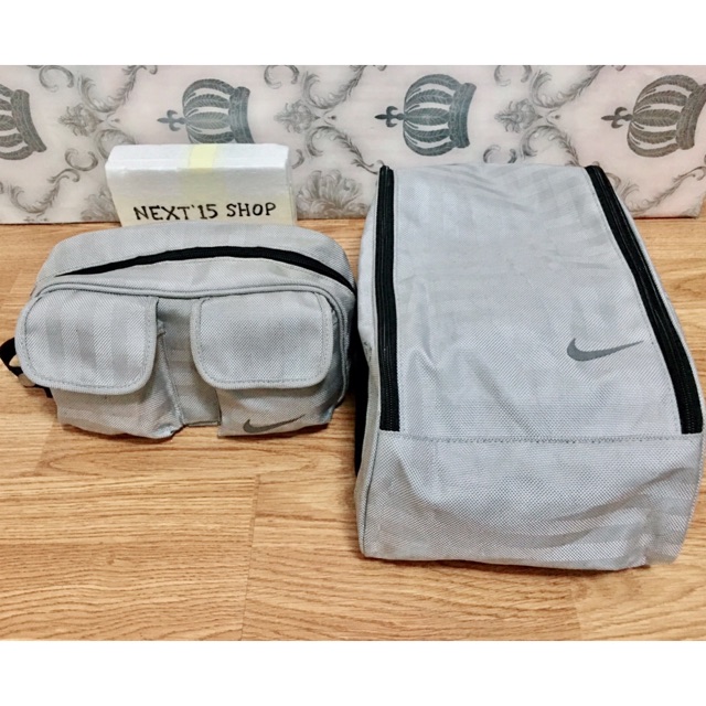 Set กระเป๋าใส่รองเท้าและกระเป๋าใส่อุปกรณ์กอล์ฟ Nike มือสองของแท้