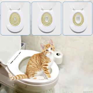 Cat Toilet Training System Kitty Toilet Trainer PVC Convenient Disappearing Litter Box Trainer