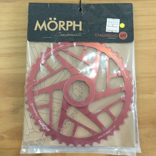 ทักรับโค้ดจ้า[TYROBIKE]- ใบจานแต่ง Morph ROUND 44T XT SHIMANO 11SPEED RED 77771315