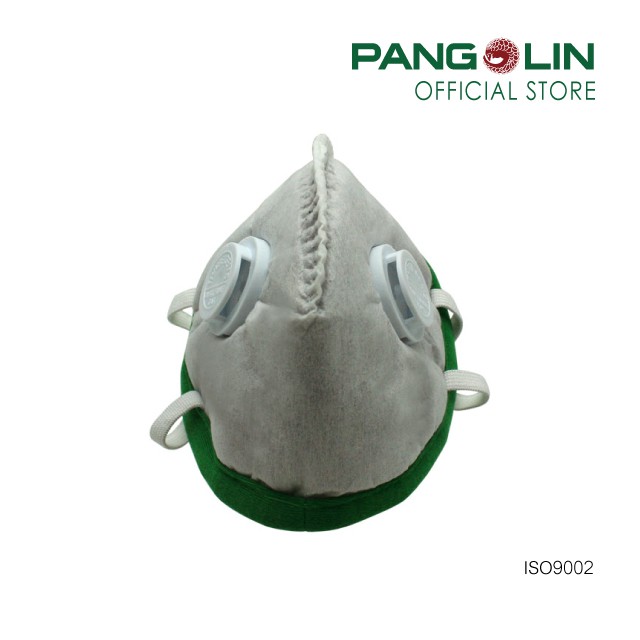 Pangolin หน้ากากคาร์บอน ป้องกันฝุ่นละอองและกลิ่นเจือจาง แบบพับ 2วาล์ว รุ่นMASK0005(TG-20SV) สีเทา