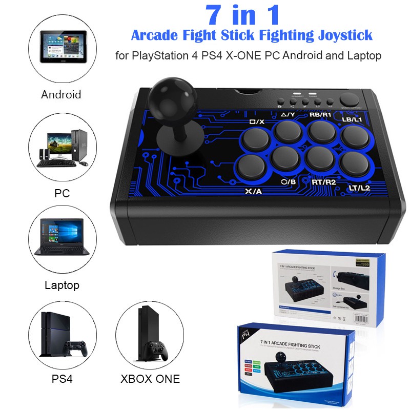 7 in 1 Retro Arcade Station for PS3/PS4/Switch/XBoxOneS/360/PC/Android ...