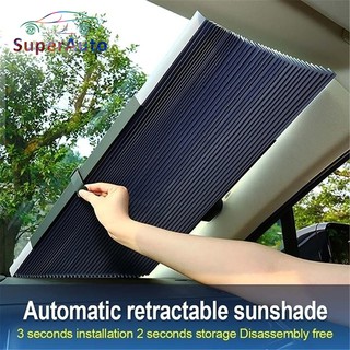 Superauto ม่านบังแดด ป้องกันรังสียูวี พับได้ 46 65 70 ซม. สําหรับหน้าต่างรถยนต์