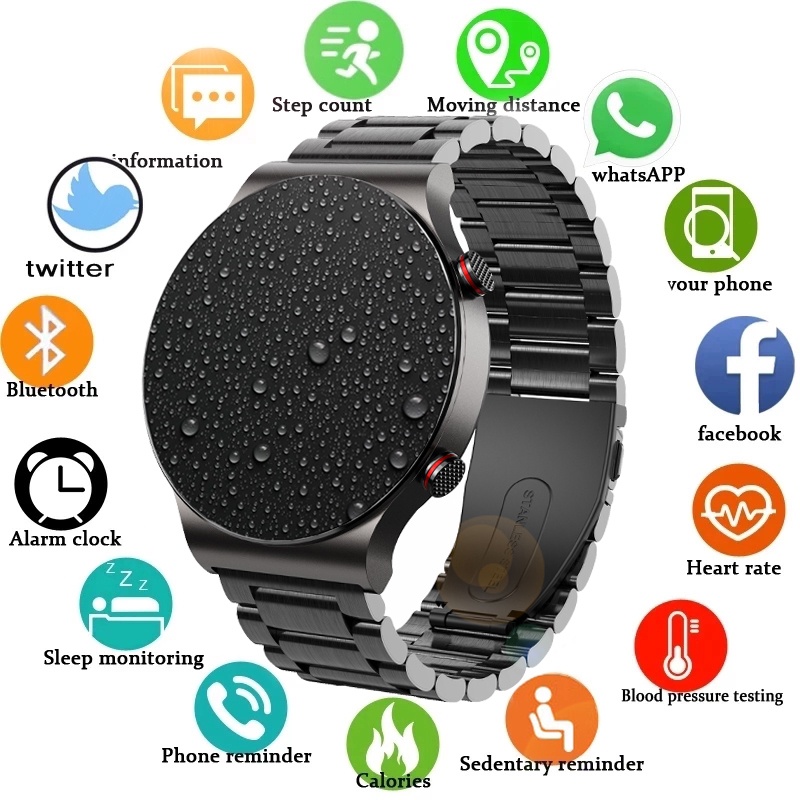 2021 Smart Watch Men Watches Heart Rate Monitor Bluetooth Call TWS Headset Music Sport Smartwatch For Samsung Huawei GT