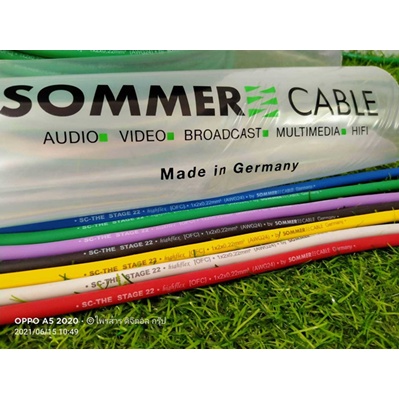 TS to XLR(ผู้) LIDGE Un-Balance สายสัญญาณ พร้อมใช้ SOMMER ขนาด 2x0.22mm ขนาด 70cm,1m.1.5m.2m เลือกสีได้ - รูปที่ 4