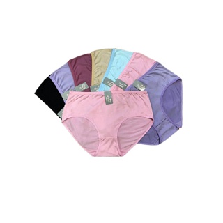 [ส่งฟรีไม่มีขั้นต่ำ เก็บโค้ดหน้าร้าน] กางเกงในสตรี ไซส์จัมโบ้ Free Size เอวยืดได้ถึง 44 นิ้ว ยืดเยอะ ใส่สบาย คละสีคละลาย