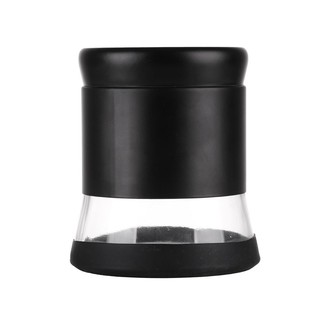 ขวดโหลแก้วกลมฝาเกลียว S สีดำ  CANISTER GLASS ROUND LID S BLACK