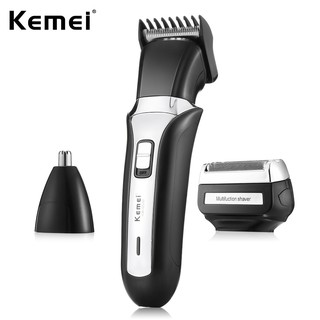 Kemei 3 In 1 เครื่องตัดผม แบบชาร์จ มืออาชีพ สําหรับผู้ชาย KM-6550