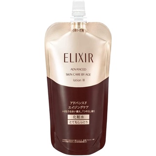 Shiseido ชิเซโด้ ELIXIR ADVANCED Toner T III ชุ่มชื้นมาก รีฟิล 150มล. b4520