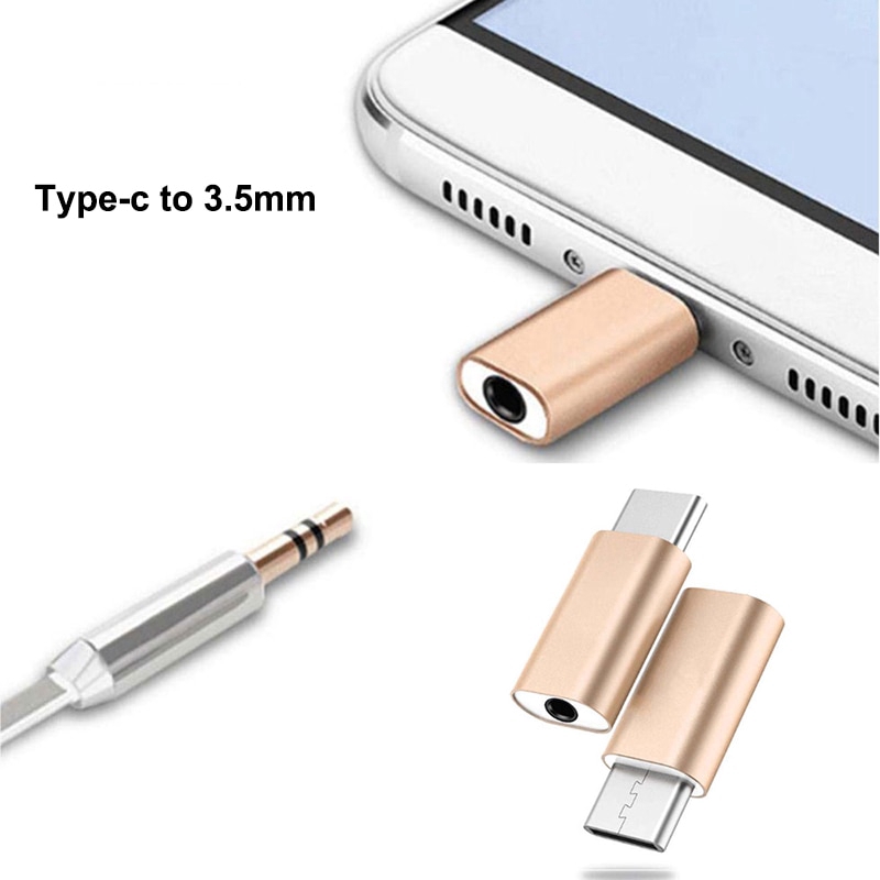 อะแดปเตอร์แปลง Type-C ไปยังแจ็คหูฟัง 3.5มม. AUX สำหรับโทรศัพท์มือถือ