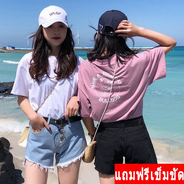 HOT ITEM ! ! กางเกงยีนส์ ขาสั้น ทรงสวยเข้ารูป ปลายรุ่ย ผ้ายีนส์เเท้ ผ้ายีนส์ใส่สบาย（แถมฟรีเข็มขัดหนั