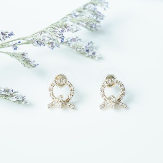 【Pretty Refined】พร้อมส่ง Simple Bow S925 earring Korea Style ต่างหูน่าร้ก