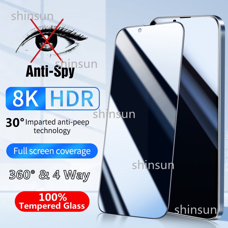 【360° PrivacyOPPO Realme X7 X50 X50M X3 X2 X Pro Max 9Hกระจกนิรภัยป้องกันหน้าจอrealme v3 v11 v11s v1