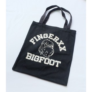 Fingercroxx Tote Bag Size 14" x 12" สีดำ มือสอง ของแท้