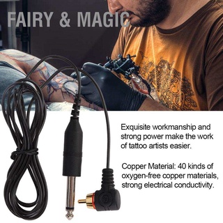 Fairy &amp; Magic Tattoo Machine อุปกรณ์คลิปตะขอสายเคเบิ้ล Rca สําหรับเครื่องสัก