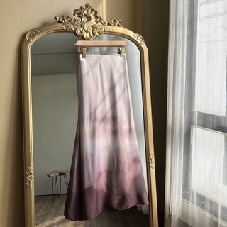 Fwdaily - Fairy Skirt  | Rok Silk Motif Midi Maxi Premium Casual | Rok Wanita