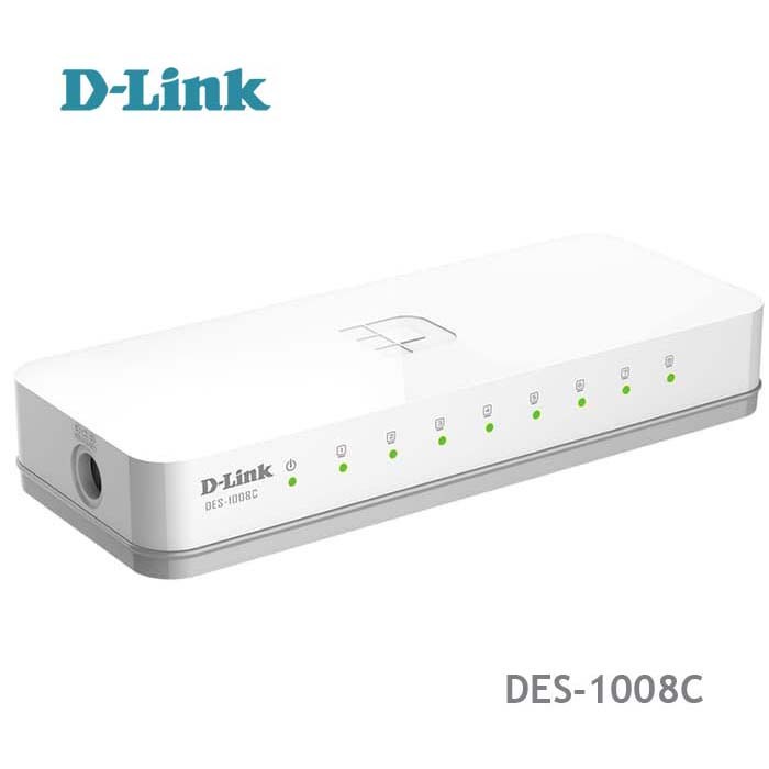 Dlink 8 Port DES 1008C Hub Switch