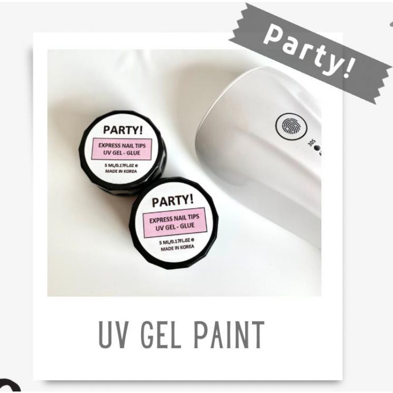 EXPRESS NAIL TIP GLUE PARTY UV GEL GLUE ORIGINAL KOREA FAKE NAIL GLUE EXTENSION PARTY GLUE