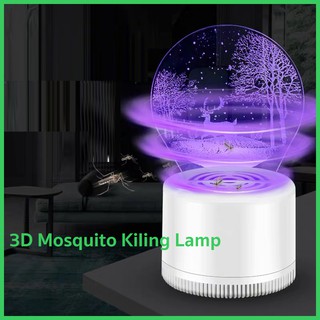 เครื่องดักยุง 3D Creative 3D Mosquito Kiling Lamp ประหยัดไฟ ปลอดภัย ดีไซย์น่ารัก  No. PN3D