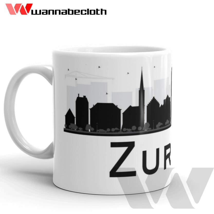 Zurich Swiss Swiss Mug Zurich Swiss ของที่ระลึกยุโรป Zurich Swiss Mug World City