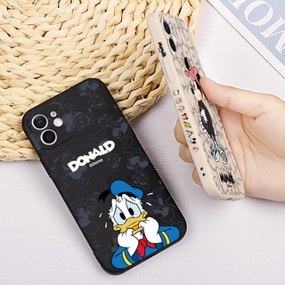 เคสโทรศัพท์มือถือ ลายโดนัลด์ดั๊ก มิกกี้เมาส์ มีลายด้านข้าง สําหรับ Samsung A01 M02 A02S A10S A11 A12 M12 S10 S20 S21 S22 Plus S20 S21 S22 Ultra Note 10 20 Plus Ultra