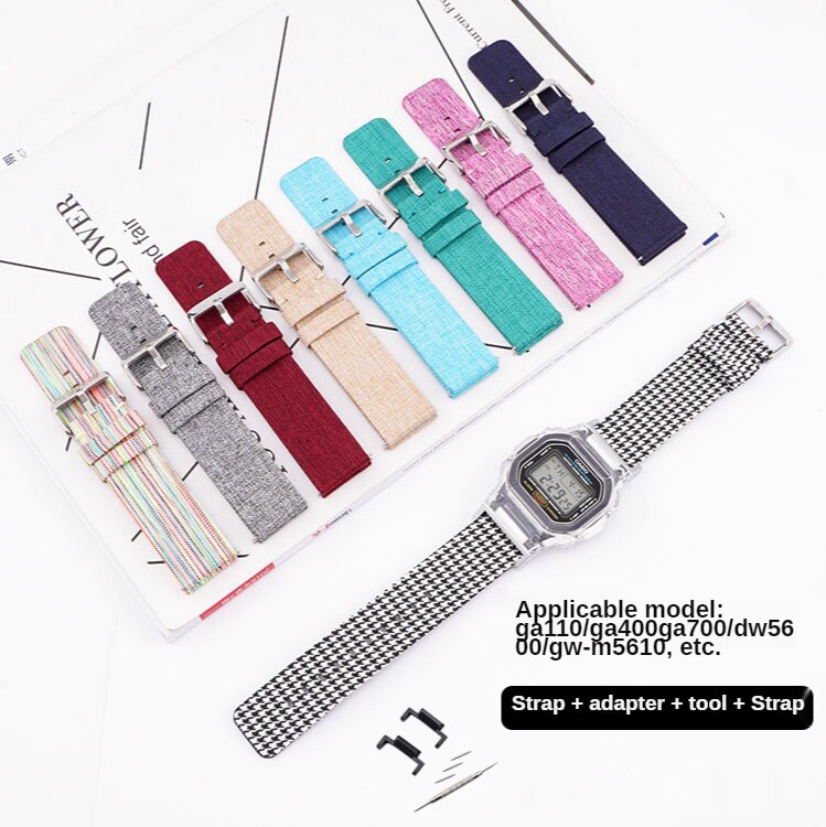 สายนาฬิกาข้อมือยางสําหรับ Casio G-Shock Watches Ga110 Dw5600 Ga400