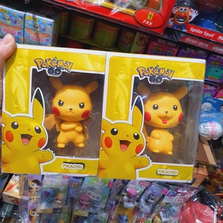 4.5 inches Pokemon Pikachu Action Figure Shaking Head Set of 2 หัวสปริง คอขยับได้ PVC