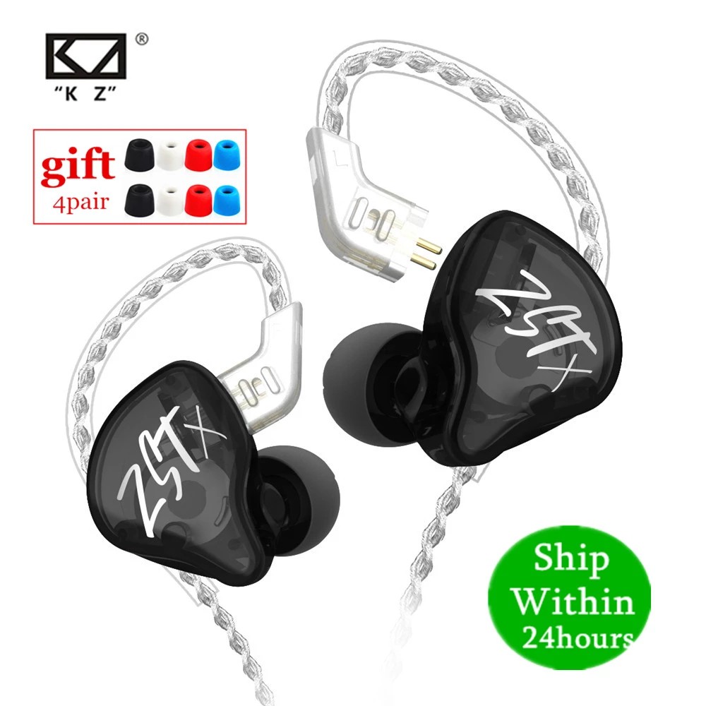 KZ ZSN Pro X 1DD 1BA Hybrid Driver HIFI In Ear Earphone Bass Earbuds Metal Monitor Earphone Sport Headset KZ ZST X ZS10 pro ZSX