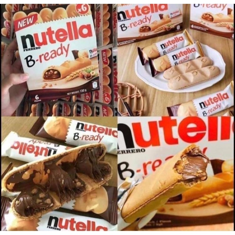 ยกลัง📦 Nutella B-ready เวเฟอร์บาร์สอดไส้ช็อกโกแลต🍫ผสมวอนัท 🌰ช็อคเต็มคำ อร่อยสุดๆ