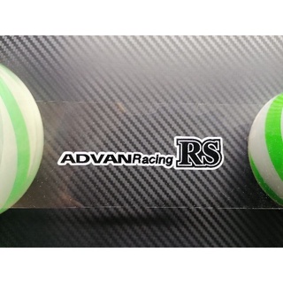 สติ๊กเกอร์แต่งรถ ADVAN RACING RS ติดก้านล้อ 1 ชุดได้4ชิ้น