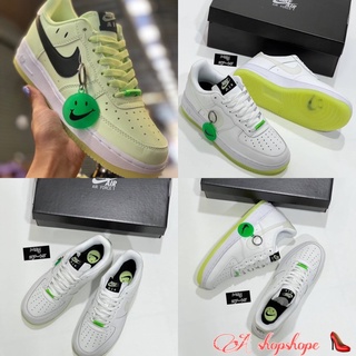 🎉รองเท้าผ้าใบ Nlke AirForce1 รุ่นเรืองแสง สินค้าพร้อมกล่องอุปกรณ์✔️