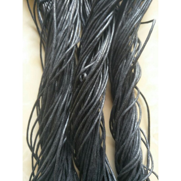 2มล สายหนังสีดําล้วน / สายคล้องแมส / สร้อยคอ / สร้อยข้อมือ / เข็มกลัด @10mtr. (TL 67)