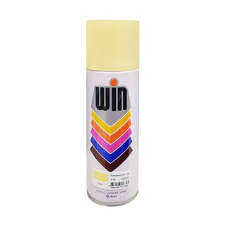 สีพ่น อุปกรณ์ก่อสร้าง สีกระป๋อง สีสเปรย์ WIN #219 Cream 400CC