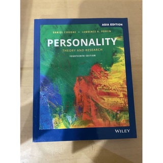 Personality: Theory and Research, 14th Edition, Asia Edition by Cervone (Wiley Textbook)