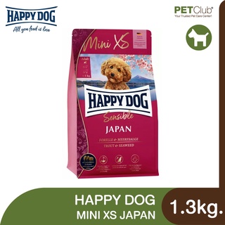 [PETClub] Happy Dog Mini XS Japan - อาหารสุนัขพันธุ์เล็ก ไม่เกิน 5 กก. สูตรไก่กับปลาเทราท์และสาหร่าย [1.3kg.]