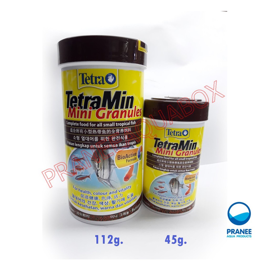 Tetra Min Mini Granules (45-112 g.) อาหารปลาชนิดเม็ดเล็ก