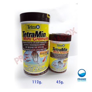 Tetra Min mini Granules อาหารปลาชนิดเม็ดเล็ก (45-112 g.)