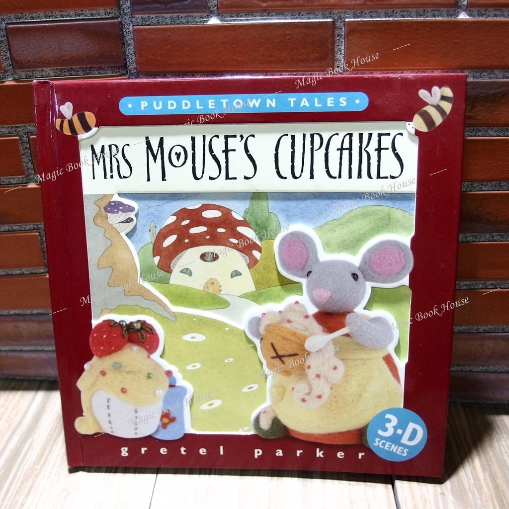 MRS MOUSE'S CUPCAKES : หนังสือนิทานเด็กปกแข็ง POP-UP ภาษาอังกฤษ (มือสอง) ขนาด เล่มใหญ่ สภาพ ดี-ดีมาก